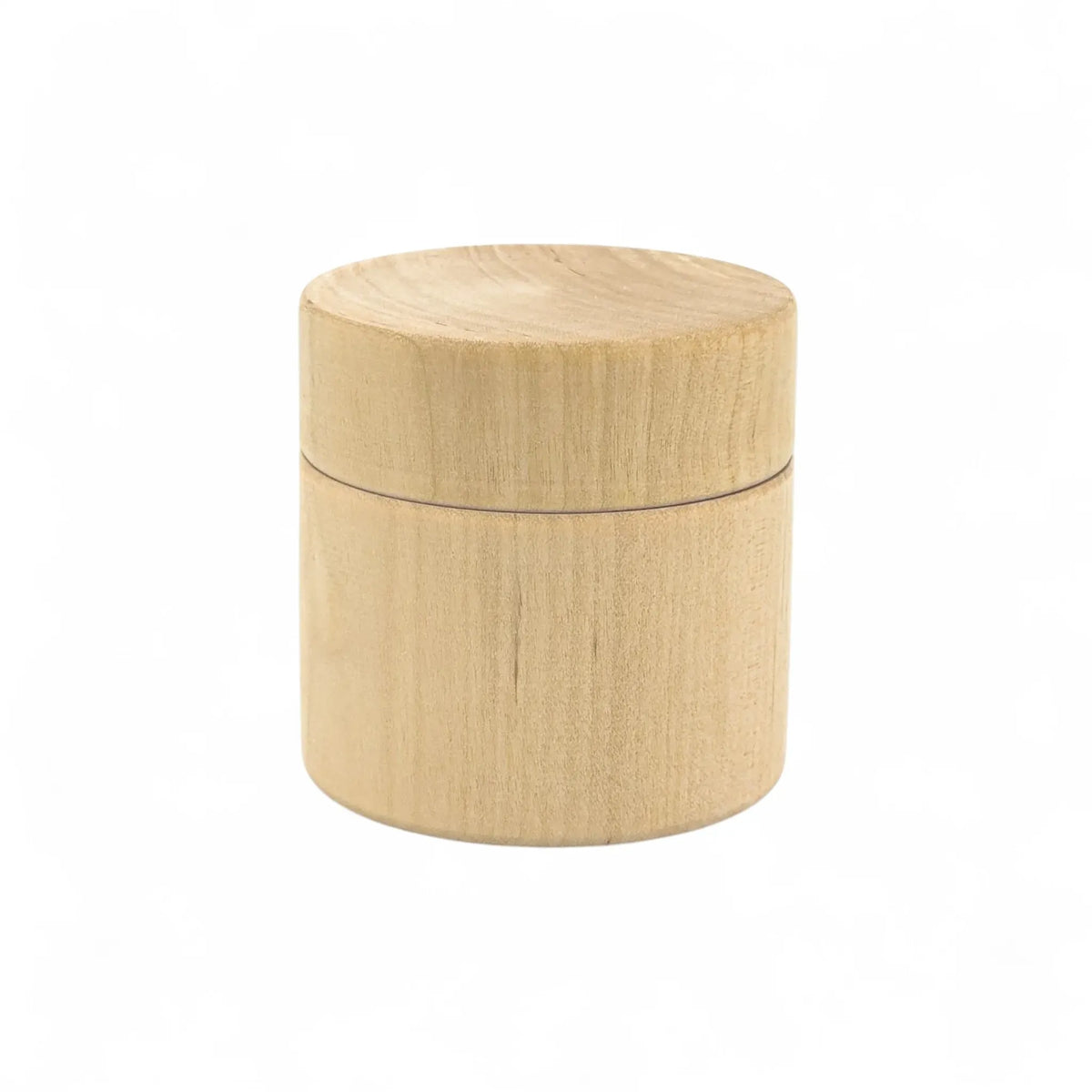 60 x 60 mm Birch Wood Round Trinket Box - Mevra L