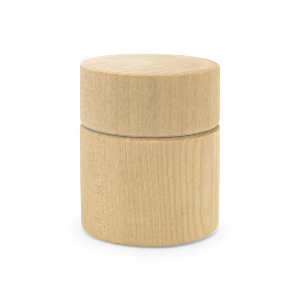 60 x 70 mm Birch Wood Round Trinket Box - Mevra XL